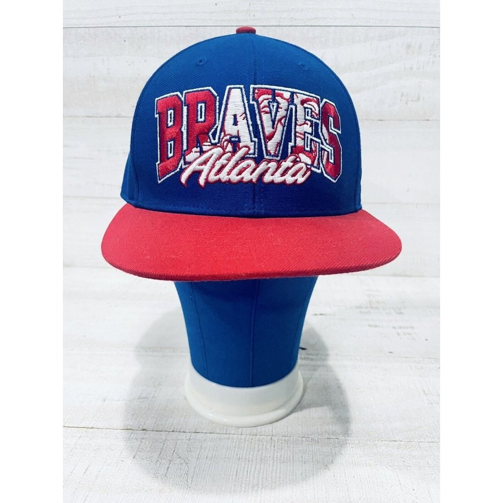 Atlanta Braves Hat Chief Noc-A-Homa Spell Out Cooperstown Collection SnapBack